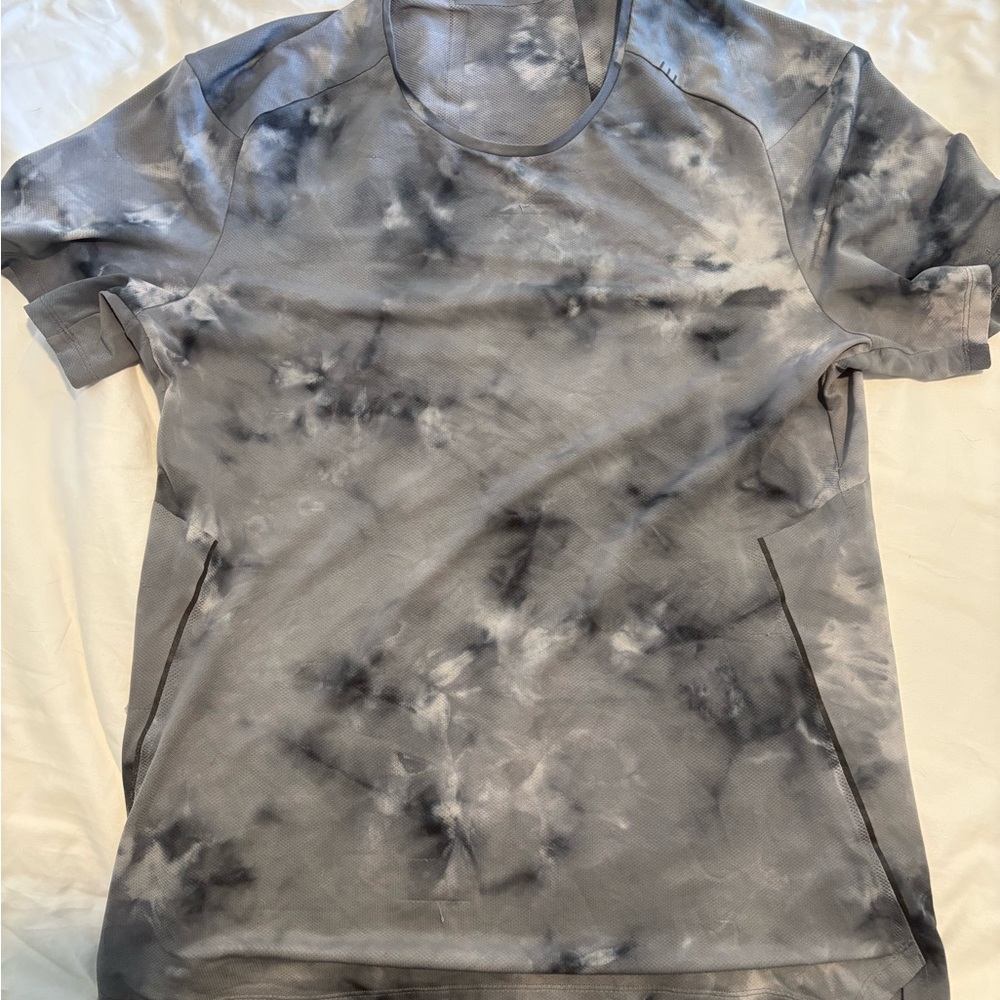 Men's Gray Tie-Dye Shirt
